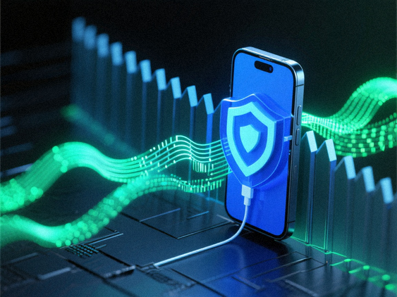 An icon depicting a secure data flow, emphasizing no external transmission of password data.